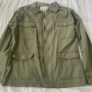 Lucky Brand Olive Green Snap Jacket